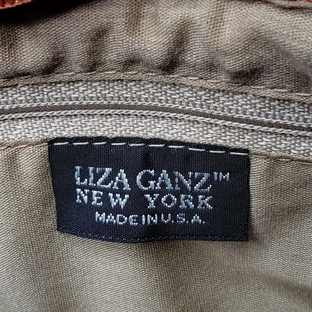 Liza‎ Ganz Distressed Vegan Leather Small Shoulder Purse